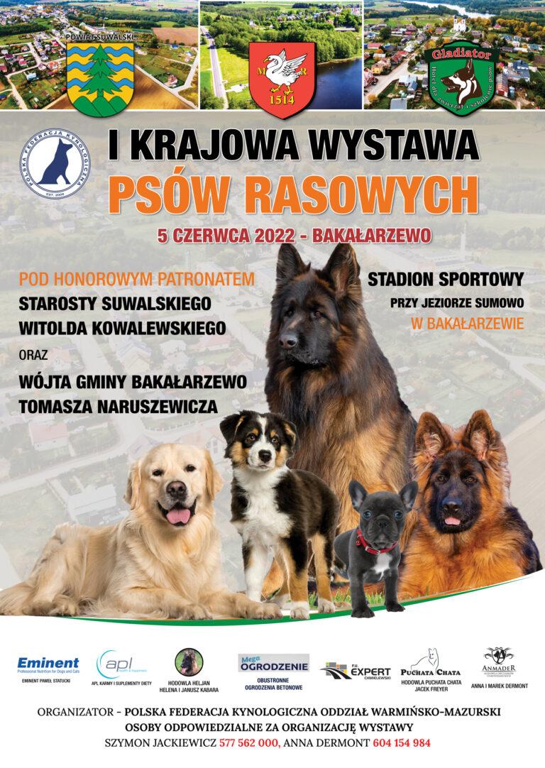 Krajowa Wystawa Psów Rasowych Bakałarzewo 2022