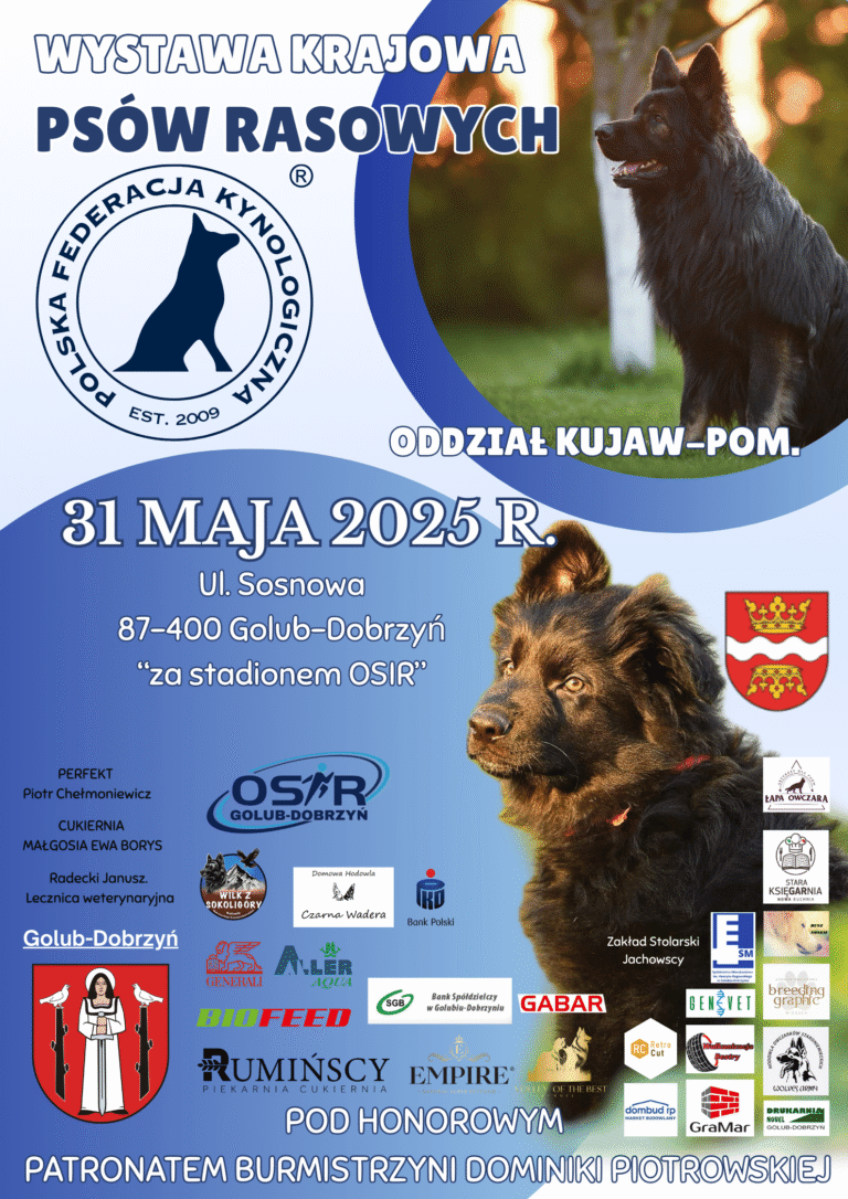 Wystawa psów rasowych - Golub-Dobrzyń 2025