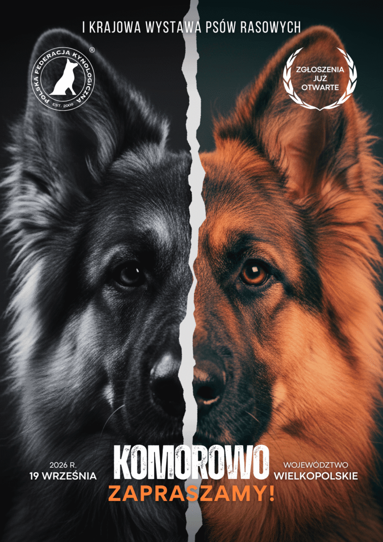 Komorowo - 19 września 2026 - wystawa krajowa psów rasowych - Polska Federacja Kynologiczna