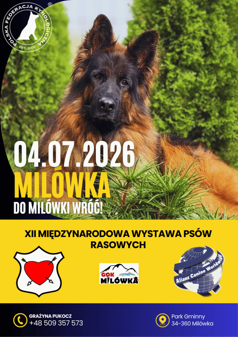 Milówka - 4 lipca 2026 - wystawa międzynarodowa - Polska Federacja Kynologiczna